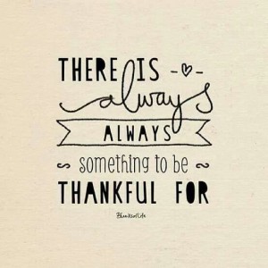 always something to be grateful for