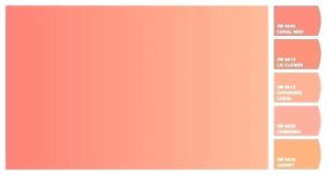 Shades Of Coral Color Chart