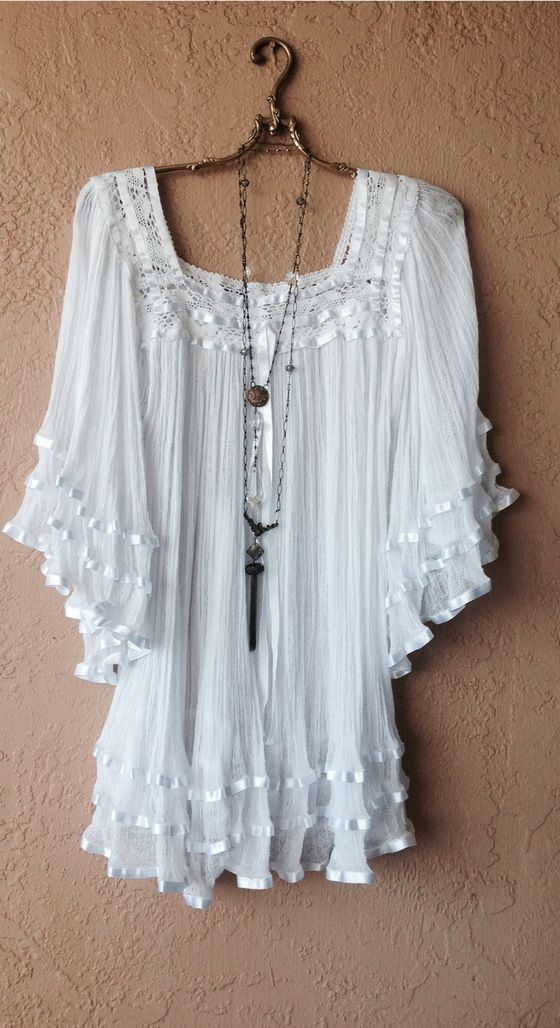 You Re Never Too Old For Boho Chic   White Boho Top 